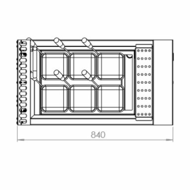 B+S Black Pasta Cooker 6 Baskets PC-6