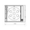 B+S Black Single Hole Waterless Pot Steamer YCJSF-1