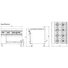 B+S Black Eight Burner Oven OV-SB8