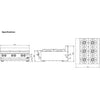 B+S Black Boiling Tops Six Burner Bench Mounted BT-SB6BM