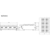 B+S Black Boiling Tops Eight Burner Bench Mounted BT-SB8BM