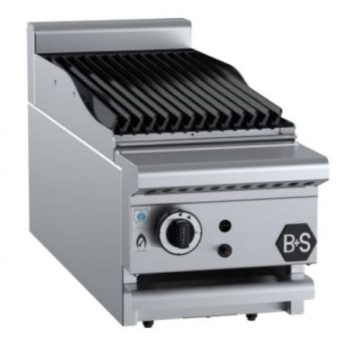 B+S Black Char Broiler 300mm Bench Mounted CBR-3BM