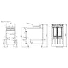 B+S Black Turbo Fryers Split Pan TF-451S