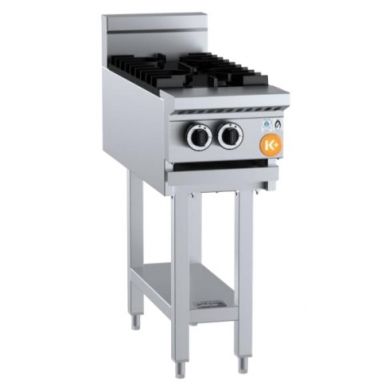 B+S K+ Boiling Tops Two Burner Low On Stand with lower working height – to match Wok Tables KAWBT-SB2