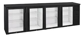 Anvil BBZ0400 ack Black Bar Refrigerator 4 Door