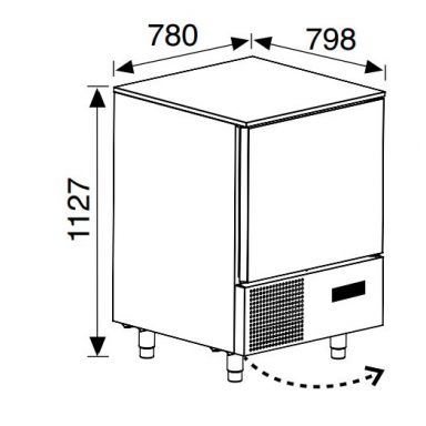 Anvil Everlasting BCE0007 7 Tray Blast Chiller