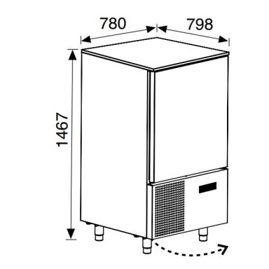 Anvil Everlasting BCE2015  15 Tray Blast Chiller