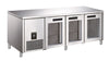 Anvil Glacian BCG61885 Slimline 660mm Deep 3 Door Glass Under bench Fridge