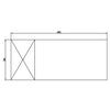 Anvil Glacian BCG71815 760mm Deep 2 Door Glass Underbench Fridge