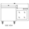 Anvil Glacian BCG72476 760mm Deep 3 Door Glass Underbench Fridge