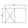 Anvil Glacian BCS6955 Slimline 660mm Deep 1 Door S/S Underbench Fridge