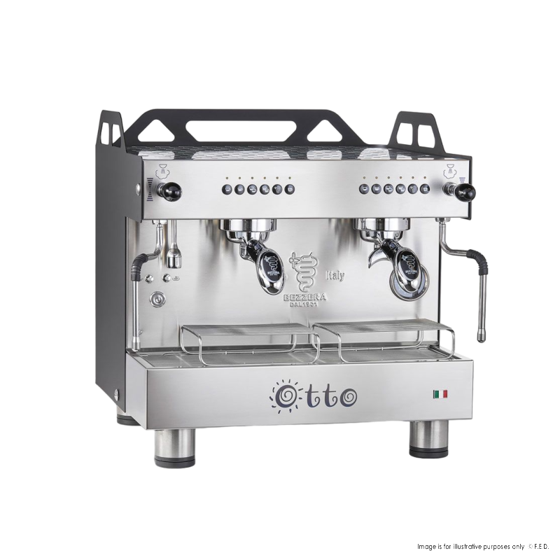 BZOTTOCDE2IB1 Bezzera OTTO Black Compact 2 Group Espresso Machine