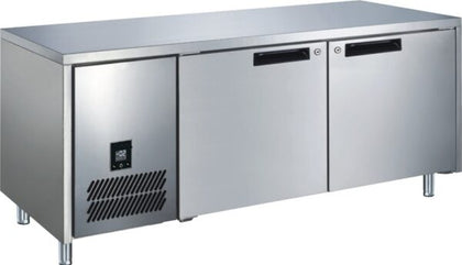Glacian BFS61420 Slimline 660 Deep Freezer 2 Door Stainless Steel / 109kg,267L  D660xW1420xH850