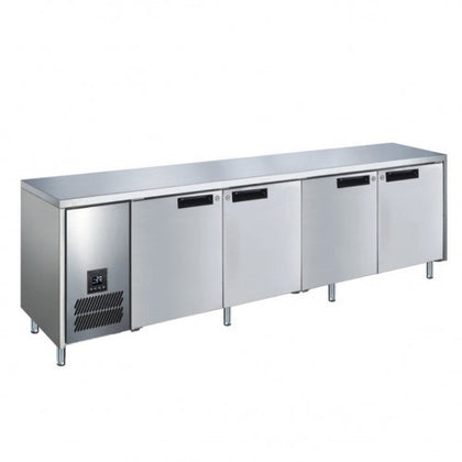 Glacian BFS62350 Slimline 660 Deep Freezer 4 Door Stainless Steel / 178kg.590L D660xW2350xH850
