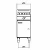 Blue Seal Evolution Series E43 Vee Ray Single Pan Electric Fryers 450mm