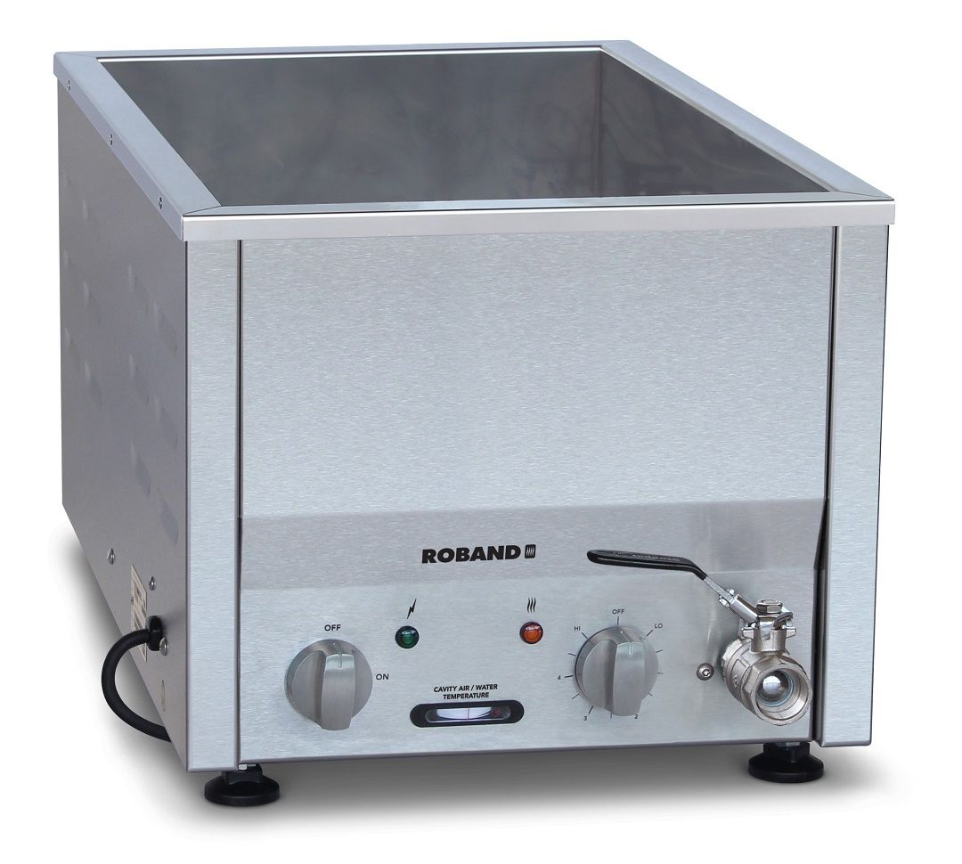 Roband BM21T Counter Top Bain Marie -2 x 1/2 size pan Narrow