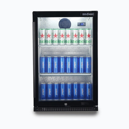 Bromic BB0120GD-NR Back Bar One Glass Door Display 118L (Hinged Door)