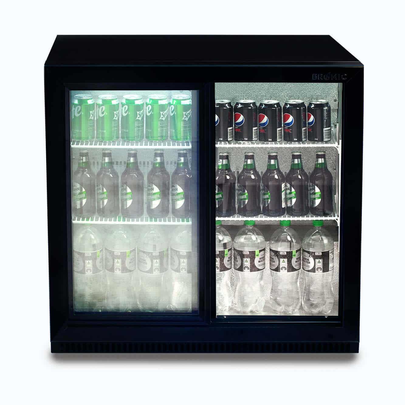 Bromic - Back Bar Fridge - 190L - 2 Doors - Sliding