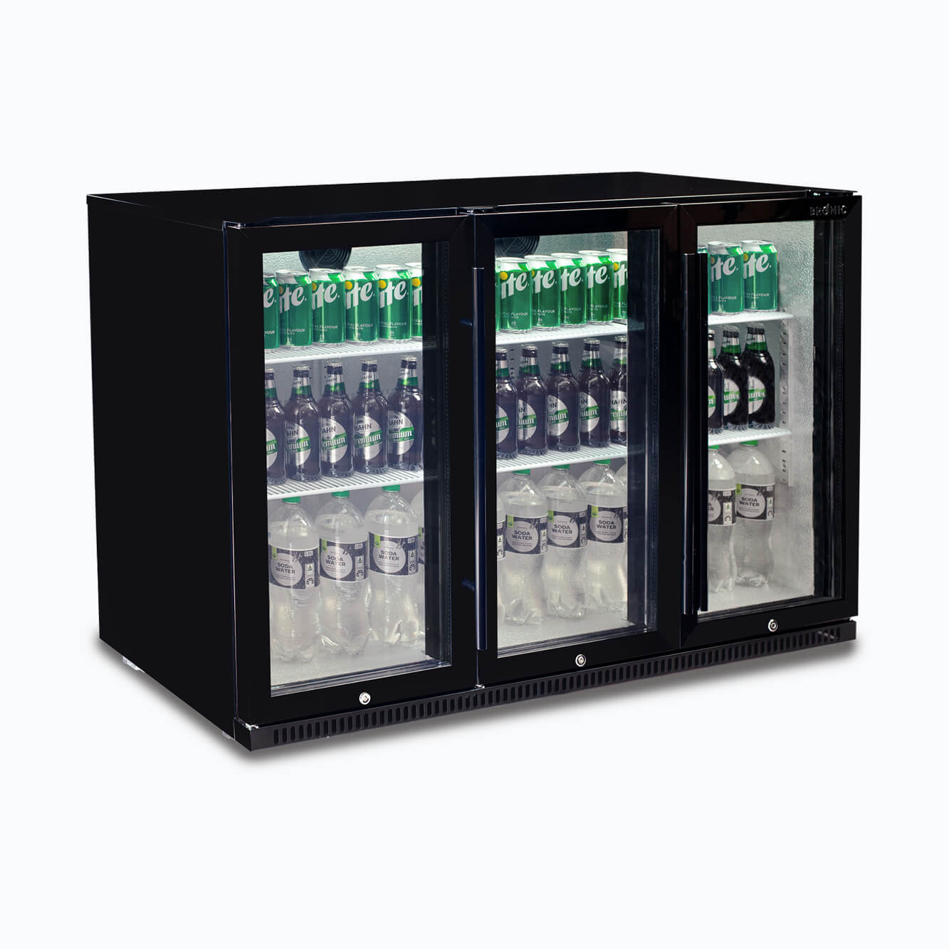 Bromic - Back Bar Fridge - 307L - 3 Doors - Hinged