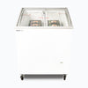 Bromic CF0200ATCG Angled Glass Top Chest Freezer 176L