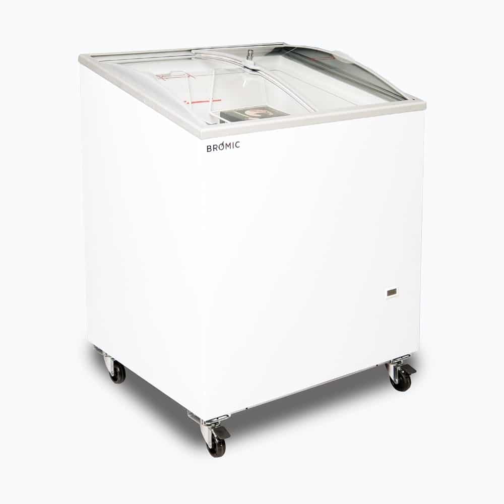 Bromic - Display Chest Freezer - 176L - Curved Glass Top