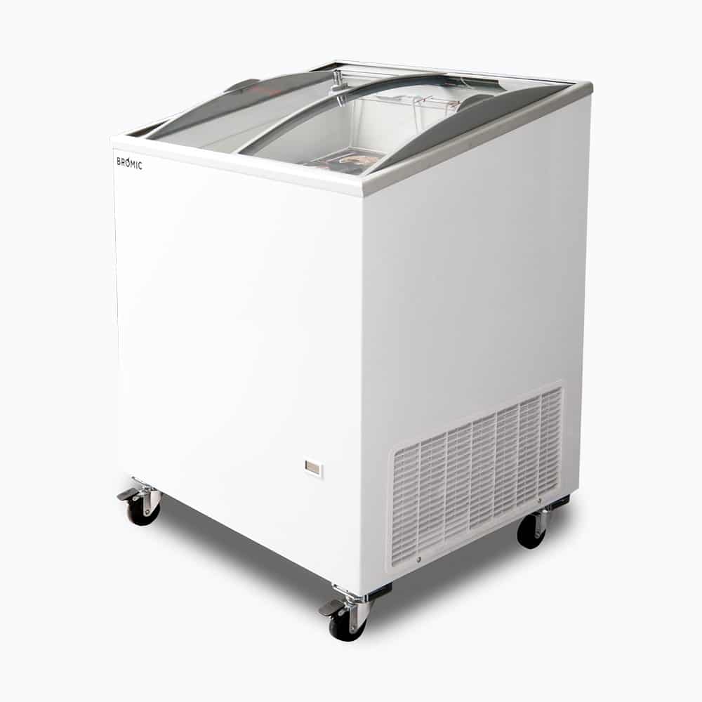 Bromic - Display Chest Freezer - 176L - Curved Glass Top