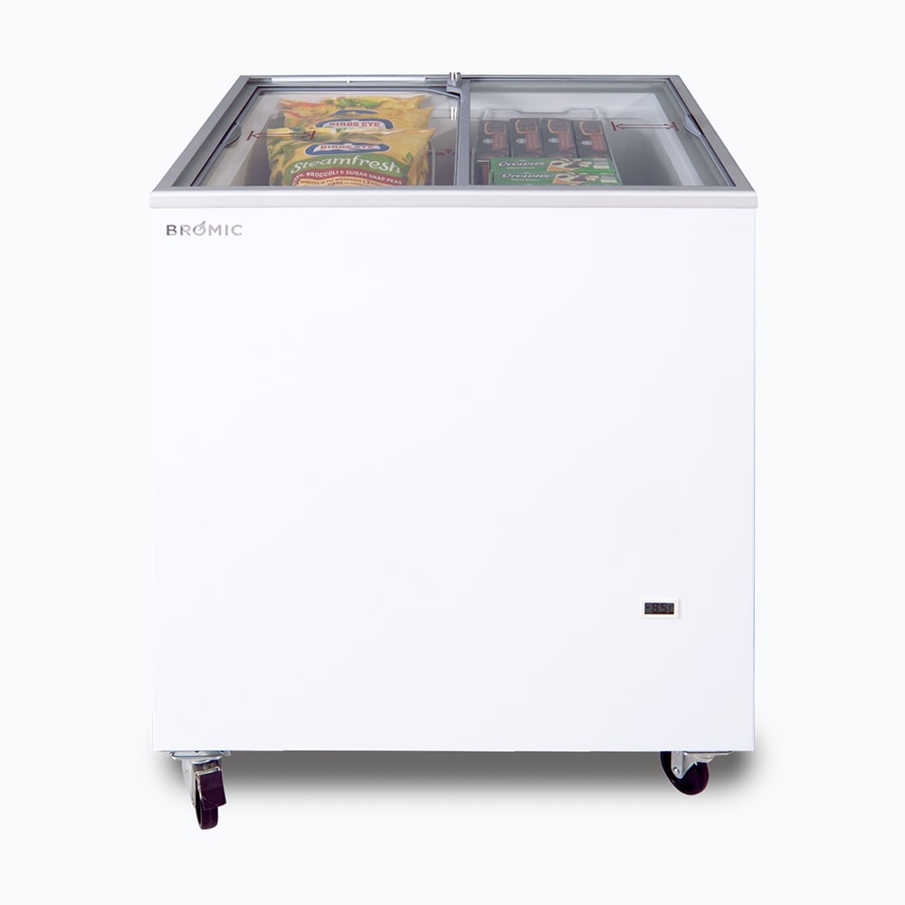 Bromic - Display Chest Freezer - 191L - Flat Glass Top
