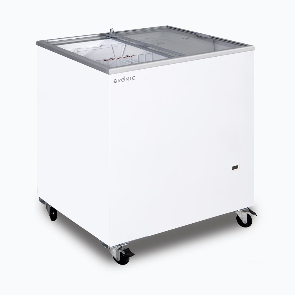 Bromic - Display Chest Freezer - 191L - Flat Glass Top
