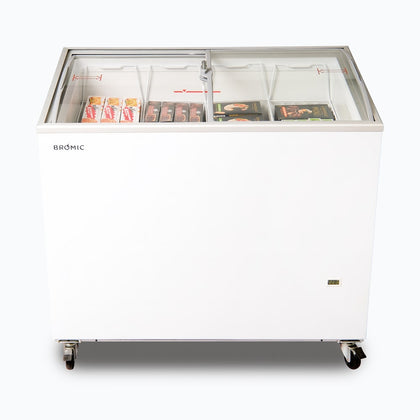 Bromic CF0300ATCG Angled Glass Top Chest Freezer 264L