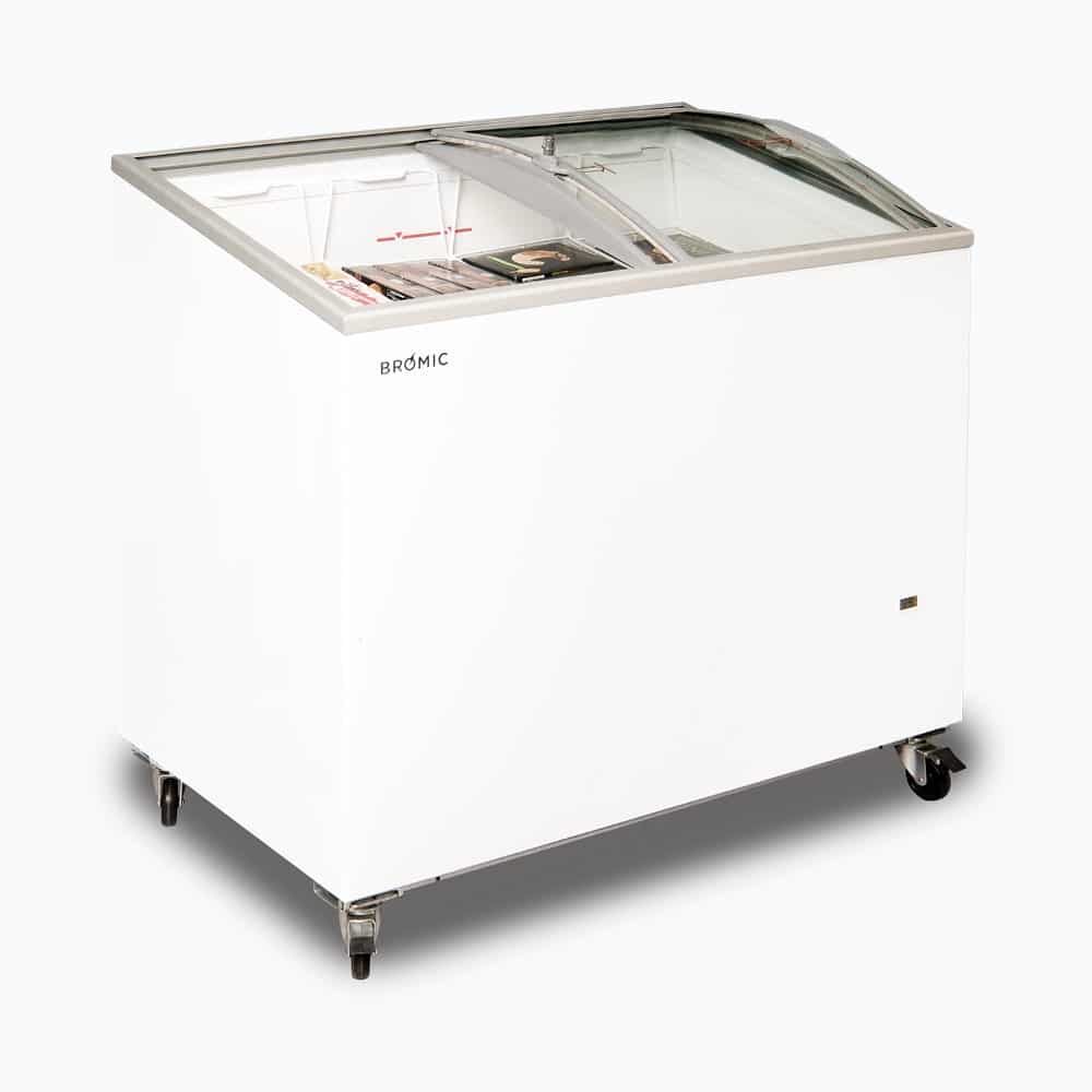 Bromic - Display Chest Freezer - 264L - Curved Glass Top