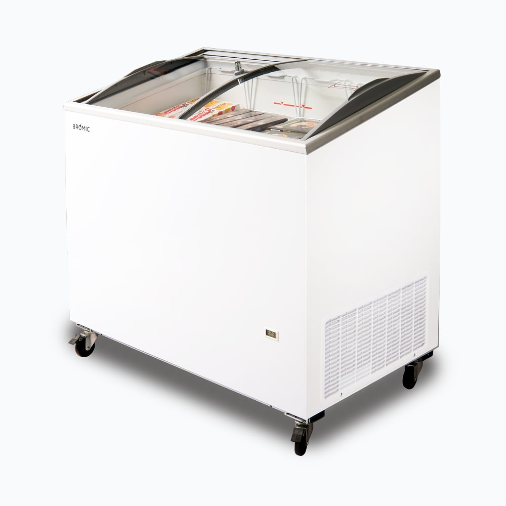 Bromic CF0300ATCG Angled Glass Top Chest Freezer 264L