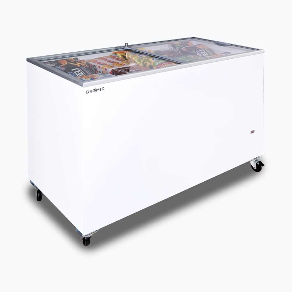 Bromic - Display Chest Freezer - 401L - Flat Glass Top