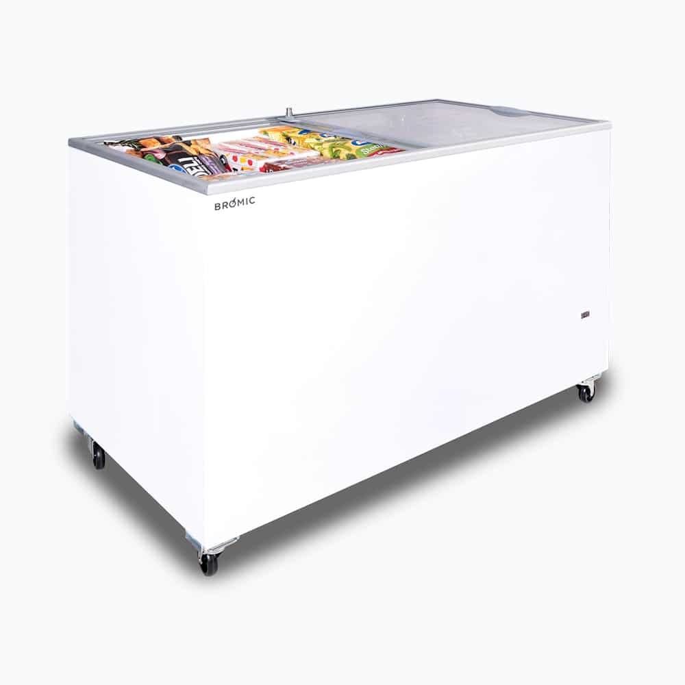 Bromic - Display Chest Freezer - 401L - Flat Glass Top