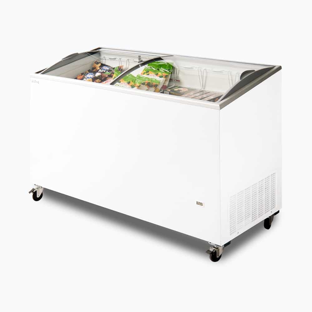 Bromic - Display Chest Freezer - 427L - Curved Glass Top