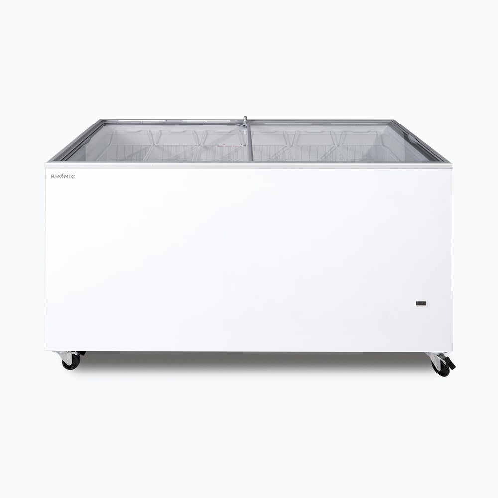 Bromic - Display Chest Freezer - 491L - Flat Glass Top