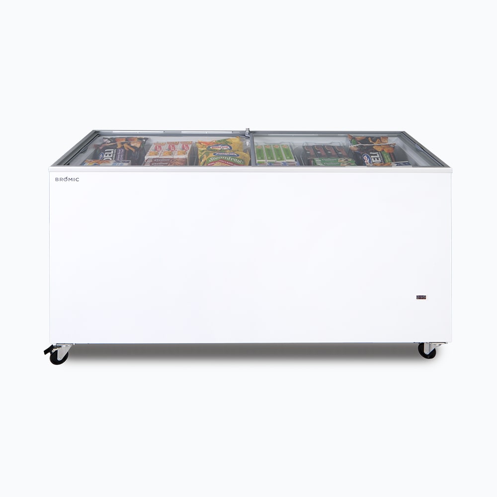 Bromic - Display Chest Freezer - 491L - Flat Glass Top