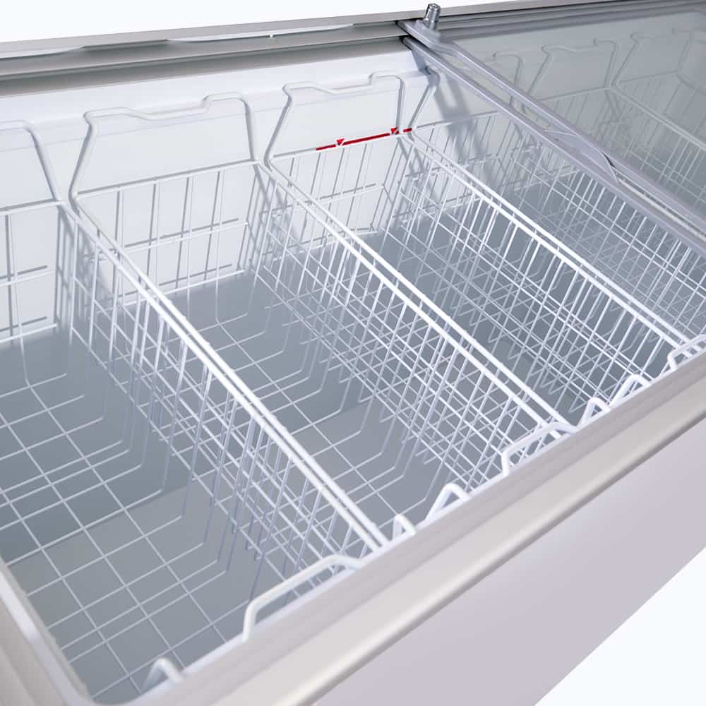Bromic - Display Chest Freezer - 491L - Flat Glass Top