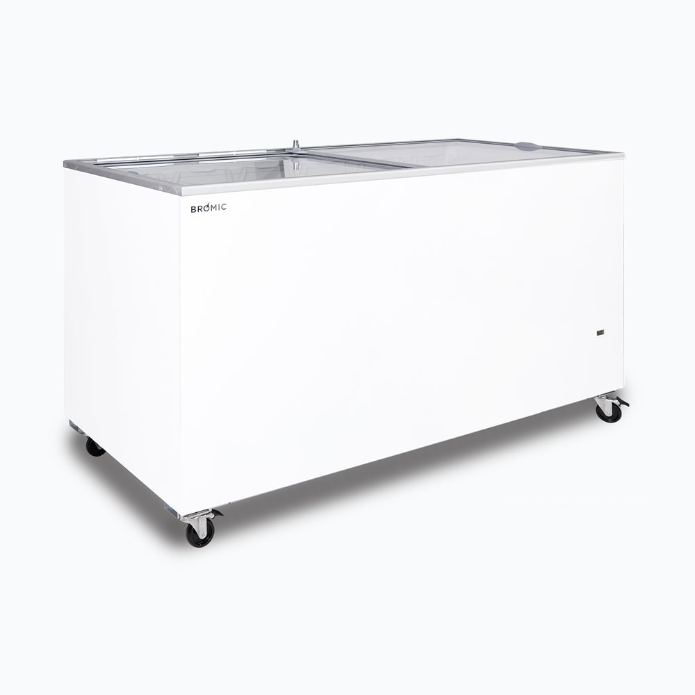 Bromic - Display Chest Freezer - 491L - Flat Glass Top