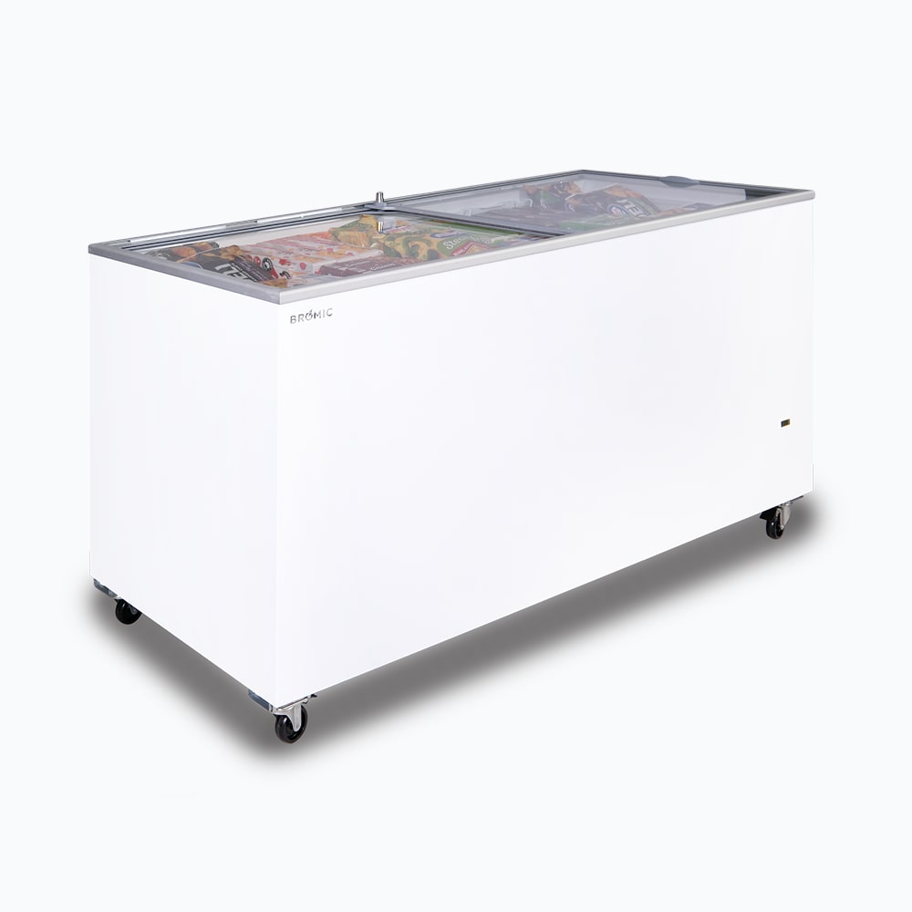 Bromic - Display Chest Freezer - 491L - Flat Glass Top