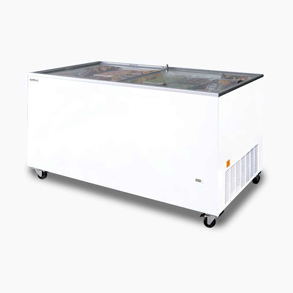 Bromic - Display Chest Freezer - 491L - Flat Glass Top