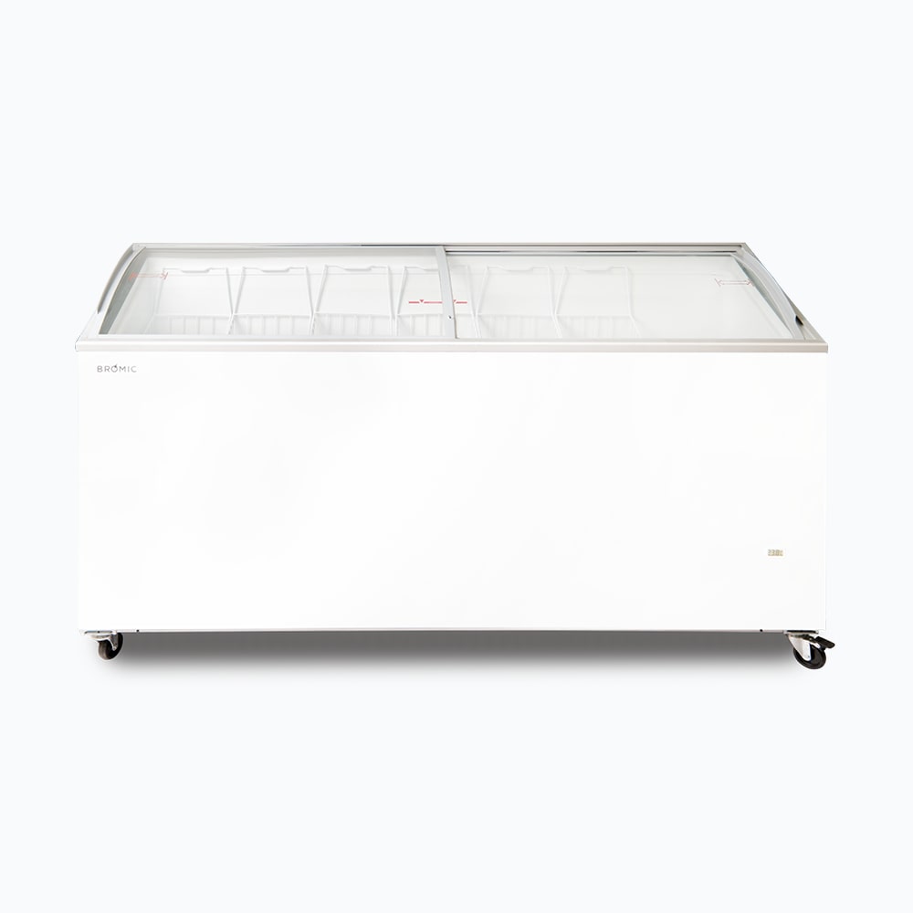 Bromic - Display Chest Freezer - 555L - Curved Glass Top