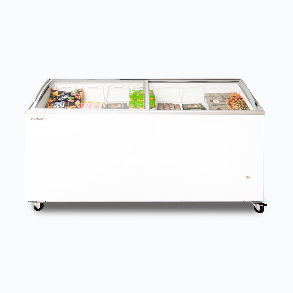 Bromic CF0600ATCG Angled Glass Top Chest Freezer 555L
