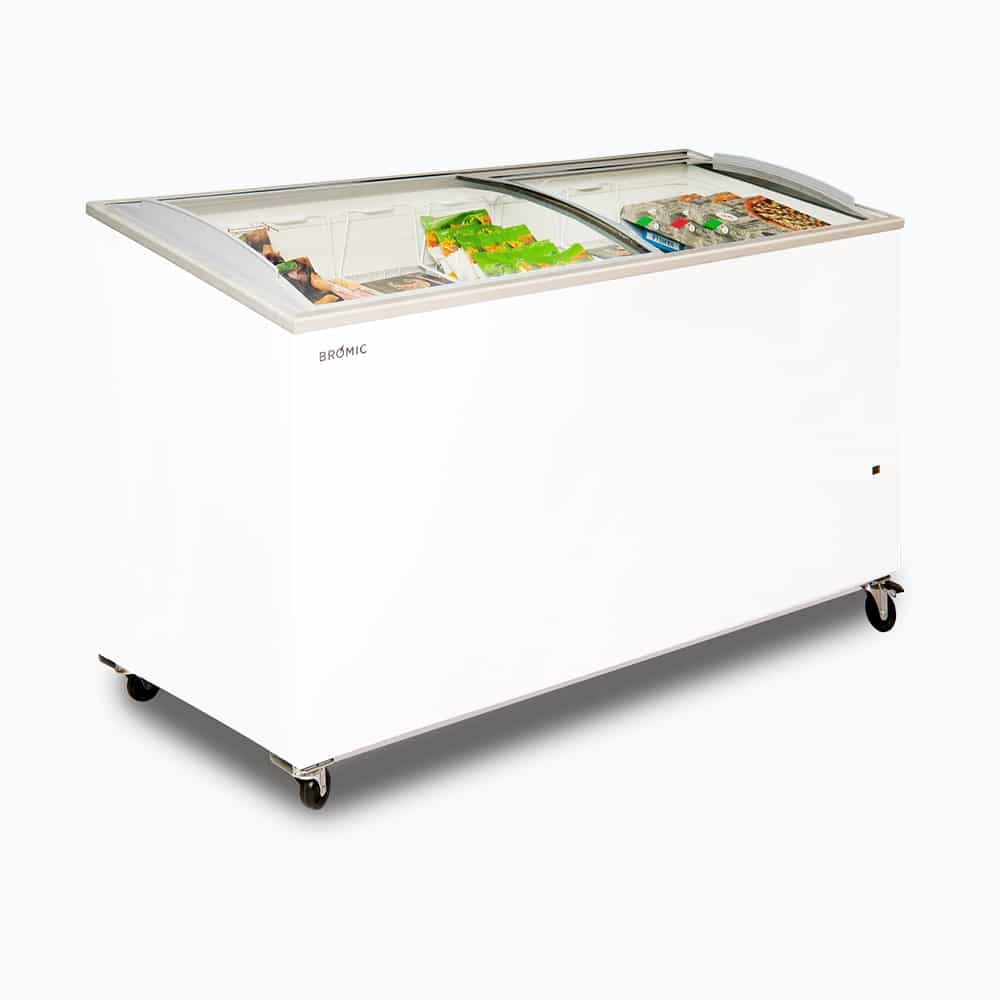 Bromic - Display Chest Freezer - 555L - Curved Glass Top