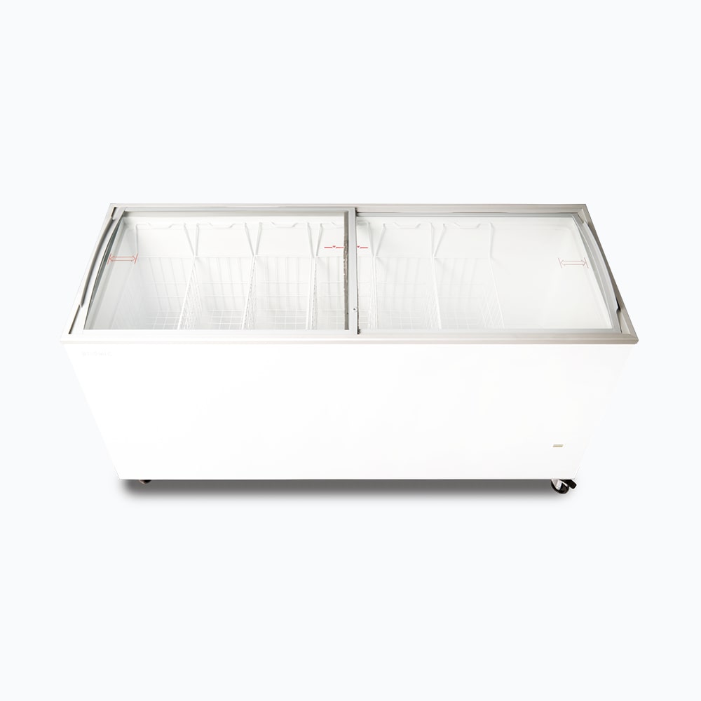 Bromic - Display Chest Freezer - 555L - Curved Glass Top