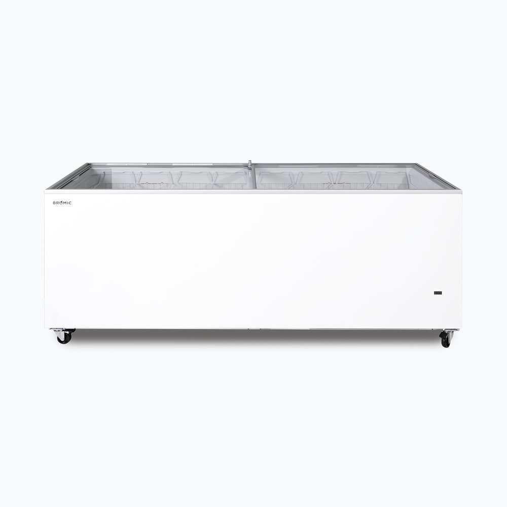 Bromic - Display Chest Freezer - 670L - Flat Glass Top