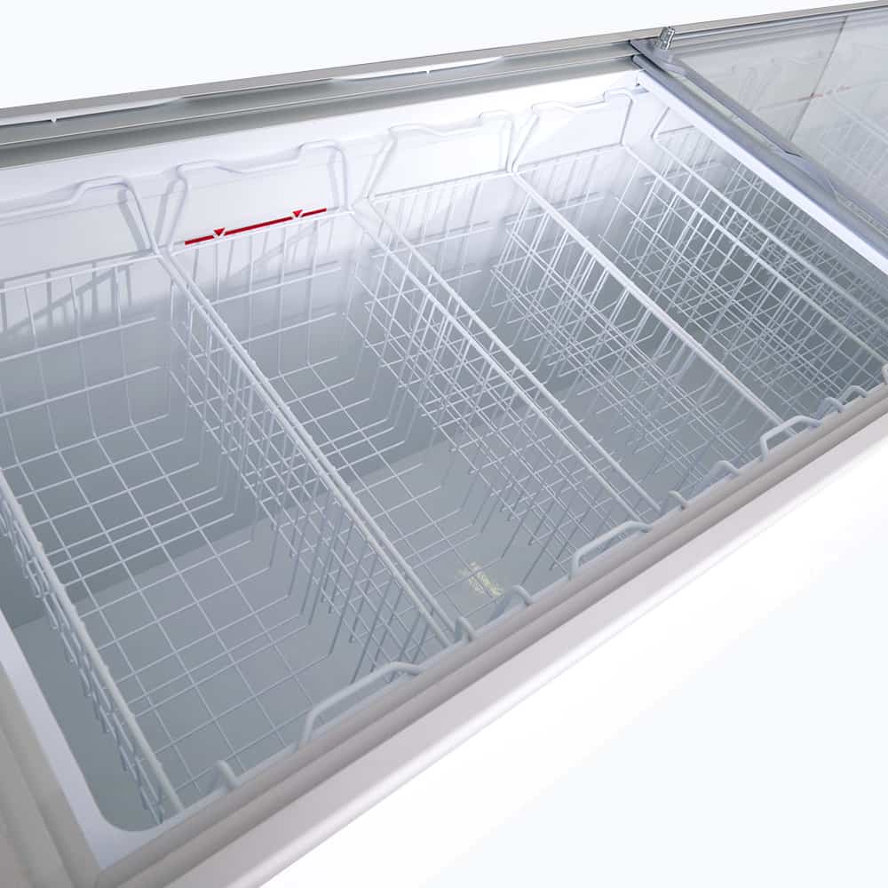 Bromic - Display Chest Freezer - 670L - Flat Glass Top