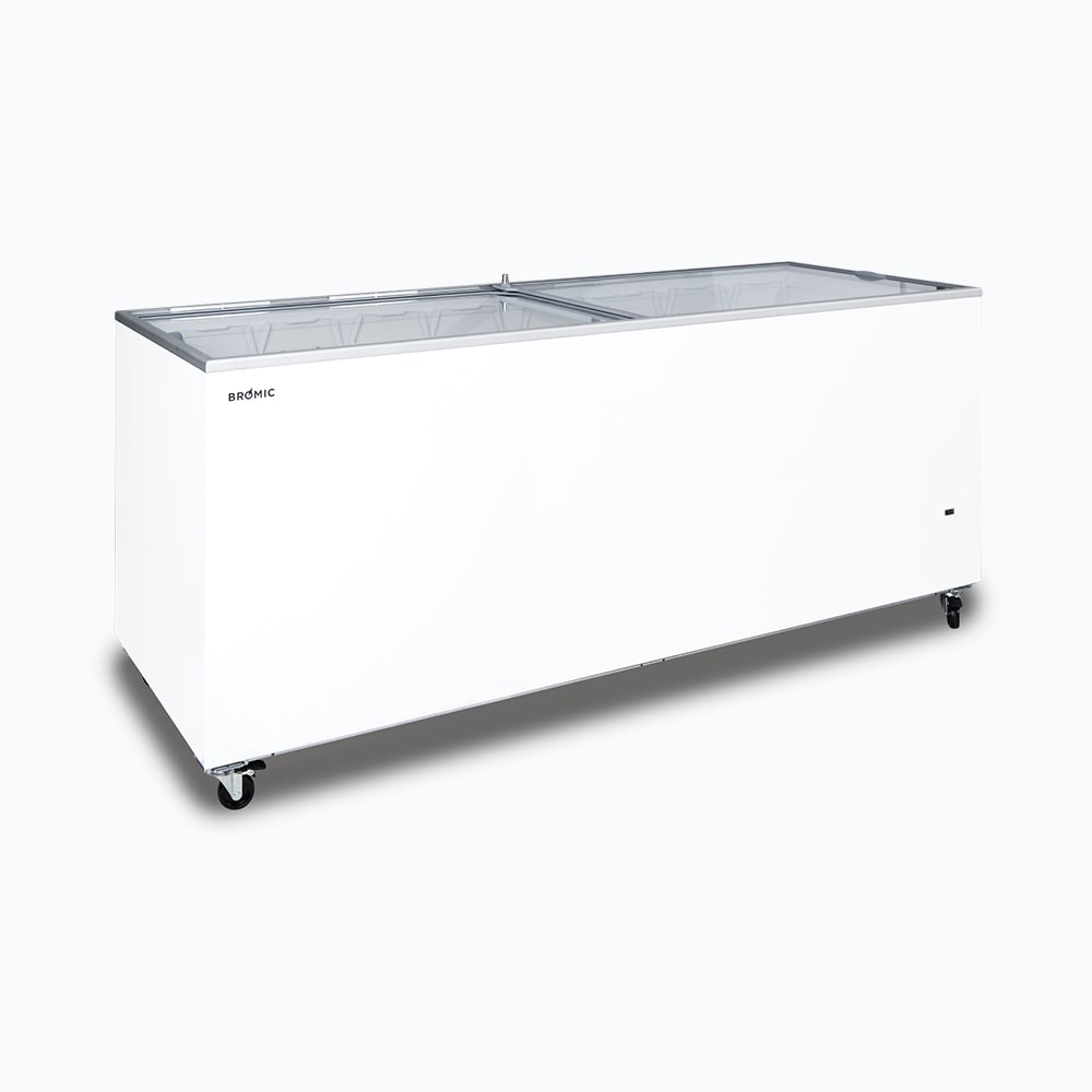 Bromic - Display Chest Freezer - 670L - Flat Glass Top