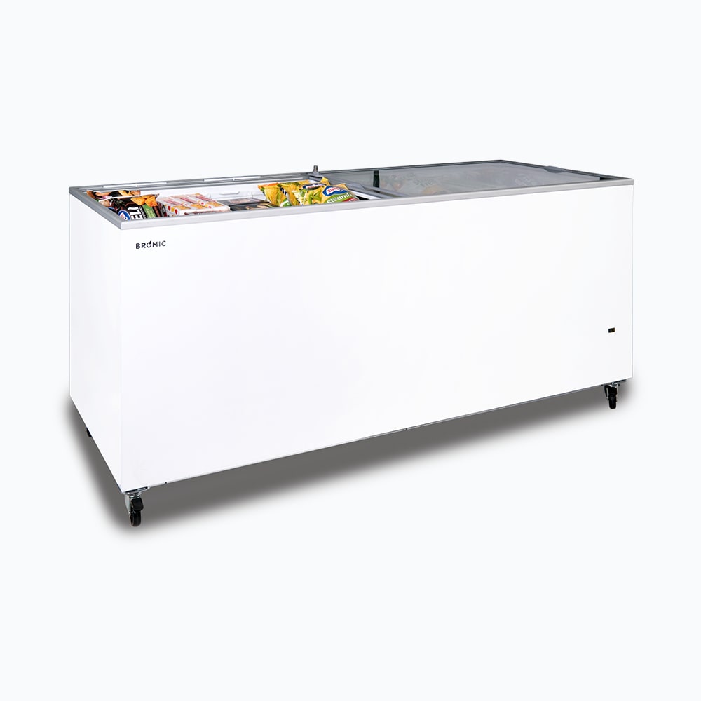 Bromic - Display Chest Freezer - 670L - Flat Glass Top