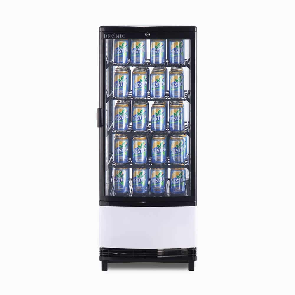Bromic - Countertop Fridge - 98L - 1 Door - Curved Glass
