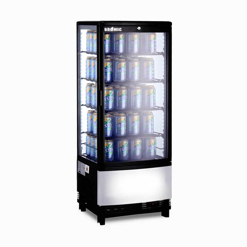 Bromic - Countertop Fridge - 98L - 1 Door - Curved Glass